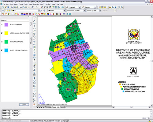 Tacurong City's Network of Protected Areas for Agriculture and Agro-Industrial Development Map.