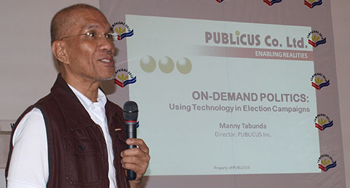 Manny Tabunda Talks about On-Demand Politics at Campaigns 2010 Seminar Series campaigns09 10212009 2 Manny Tabunda Talks about On Demand Politics at Campaigns 2010 Seminar Series